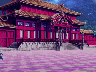 Ryukyu Temple - Night By Roque